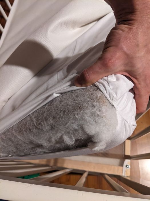 Pătuț bebe Ikea cu saltea cocos și protecție saltea