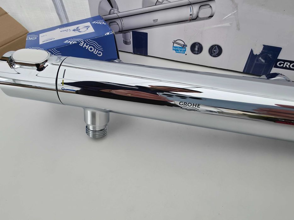 Baterie termostatica de dus, Grohe, Precision Flow, functie Safety Stop