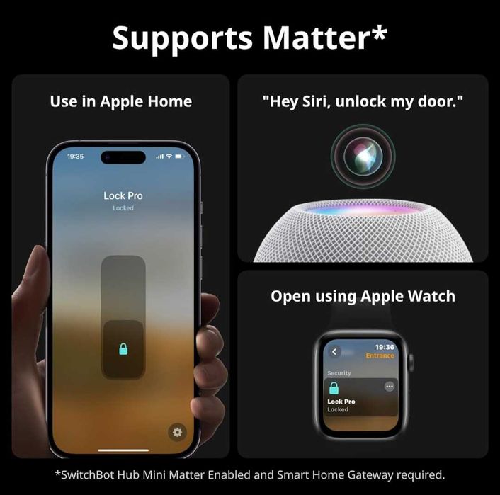 SwitchBot Smart Lock Pro електронно интелигентно резе за входна врата