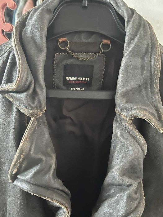 Miss sixty кожено яке  телешка кожа