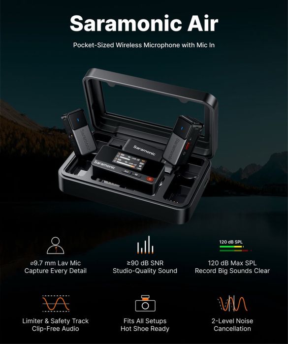Беспроводной петличный Микрофон петличка Saramonic Air