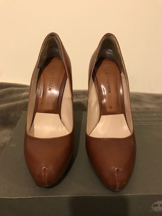 Естествена кожа Обувки ZARA - Кафеви - 39 номер