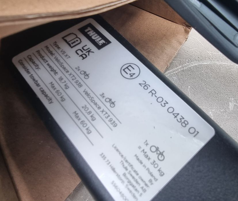 Багажник за 2 бр велосипеди Thule