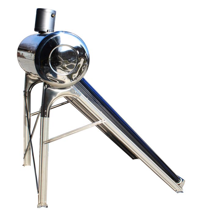 Set panou solar nepresurizat Fornello, rezervor inox 100 litri, 12 tub