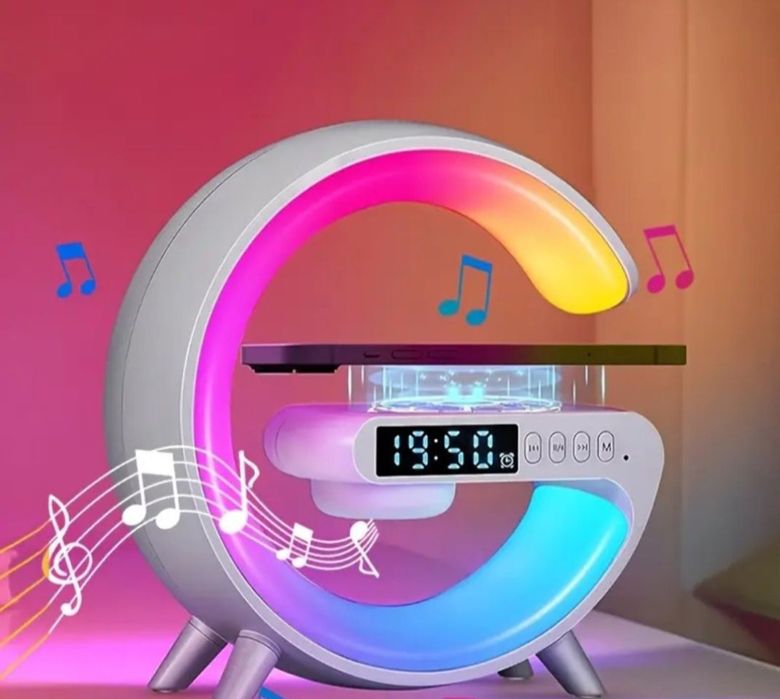 Ceas/lampă RGB/incărcător telefon