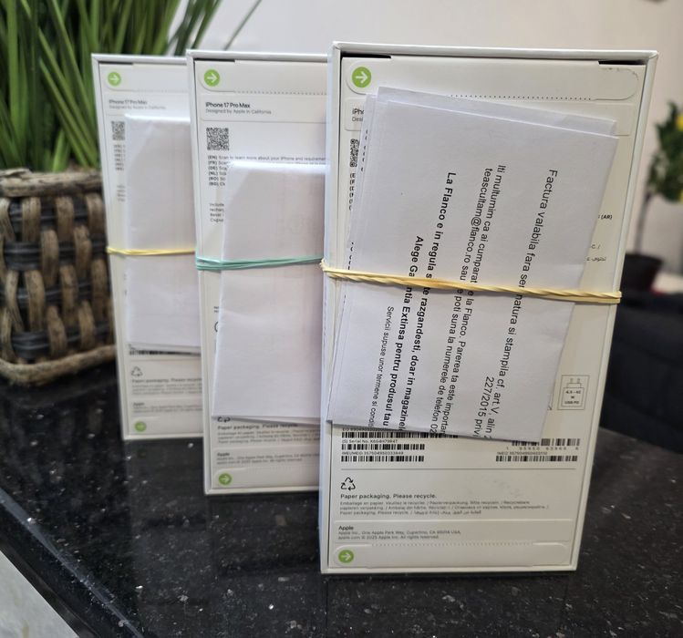 iPhone 17 Pro Max 1TB. 512GB. 256GB. Sigilate !! 2 Ani Garantie