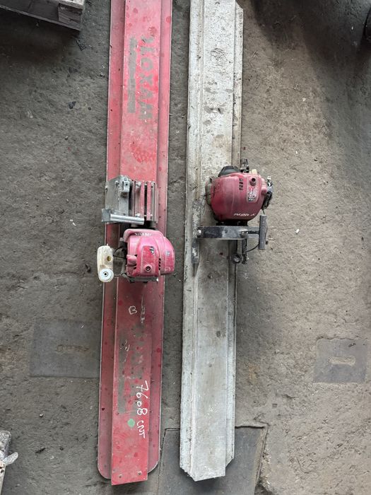 Placa vibranta  pentru beton (2 bucăți) – Motoare termice Honda GX25 / GX35 în 4 timpi, profil din aluminiu