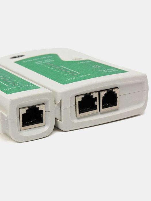 Lan tester тестер для проверки сетевого кабеля RJ45 + крона батарея