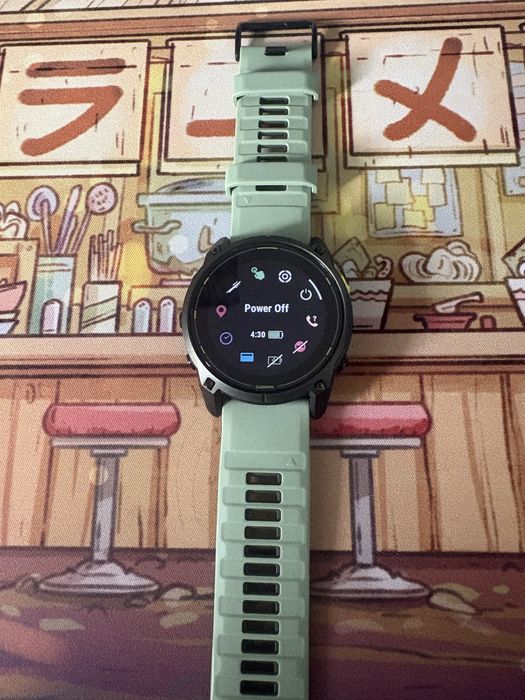 Ceas Garmin Enduro 3 Solar Sapphire Titanium 51MM + Curea de Ceas Garmin QuickFit 26 Willow/Graphite Silicone.