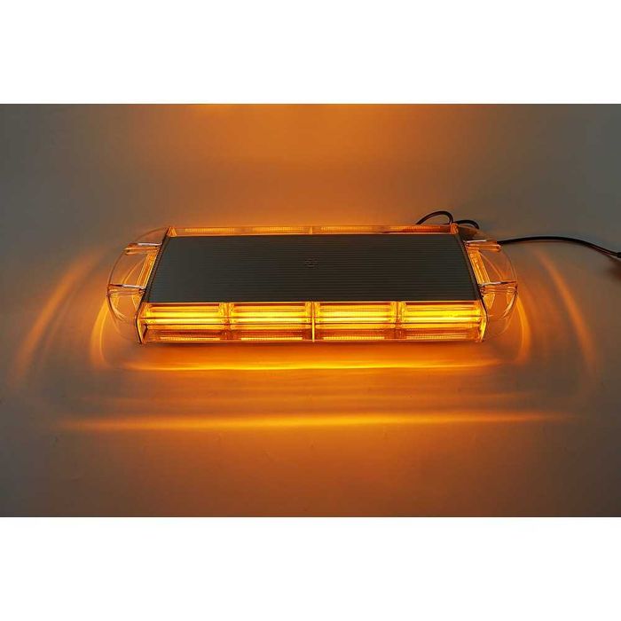 Mini rampa girofar galben cu led Cob si prindere cu magnet