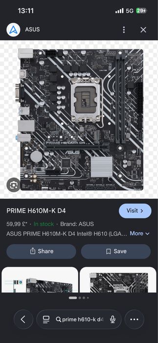 Kit i3-13100f RX 550 H610M-K D4 cooler Assassin X 120