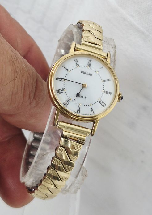 Ceas de damă Pulsar cu quartz, din otel inoxidabil, model V232 0720