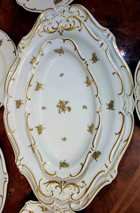 Столовый сервиз "Золотая роза" ГДР. Веймар. Дёшево !