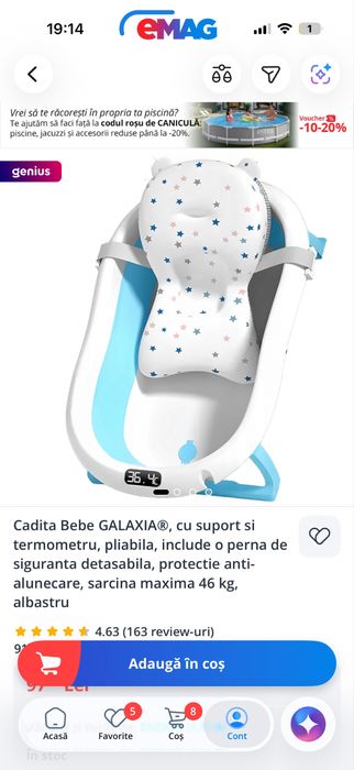 Vand carucior cadita scaunel