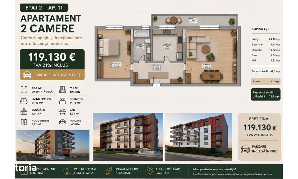 Proiect Amsterdam 6 - TVA inclus, Parcare subterana inclusa