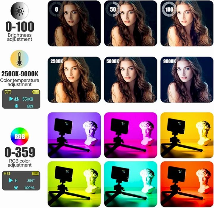 Осветление за камера VIJIM VL120 RGB LED