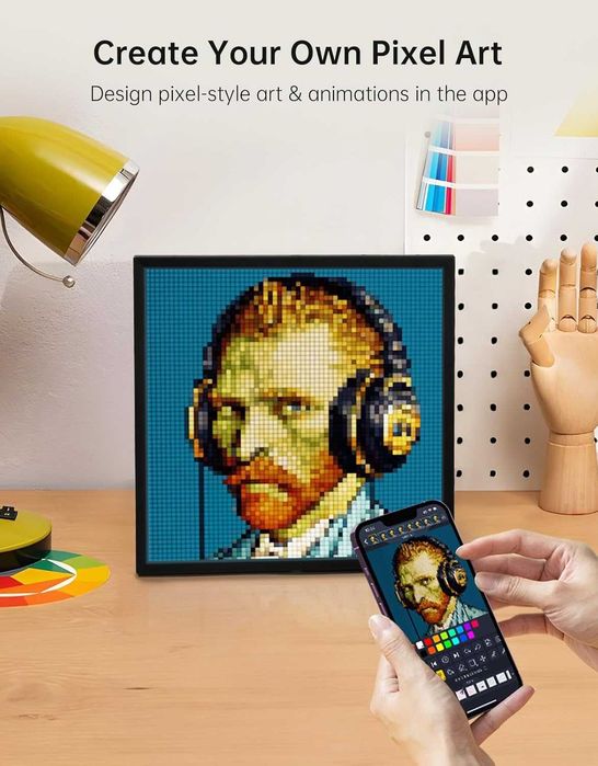 Дигитална LED рамка Divoom Pixoo-64 WiFi 64x64