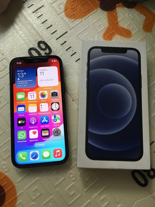Айфон 12 128 Гб темно синий
