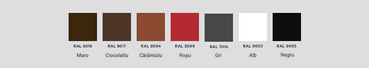 Jgheaburi si burlane rectangulare QUADRA 125/100mm si 150/100mm