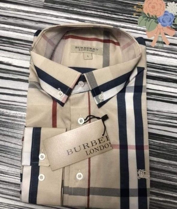 Camasi  bumbac slim fit Burbbery, diverse mărimi, logo brodat