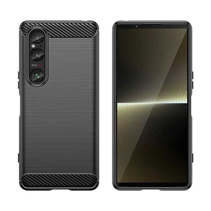 Sony Xperia 1 VI / 10 VI / 10V 5V 1V - Удароустойчив Кейс Гръб CARBON