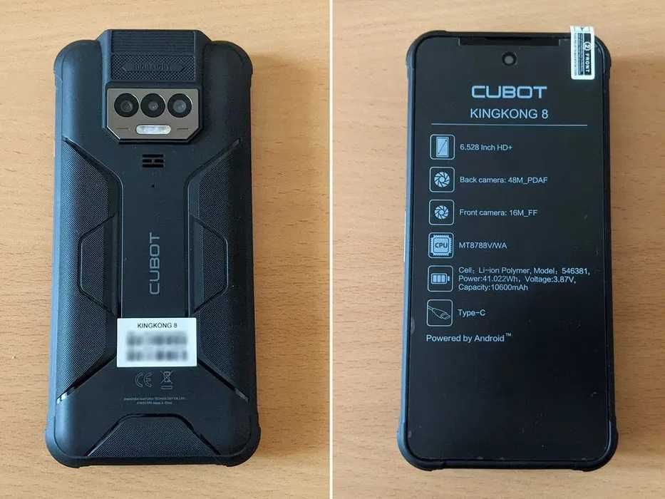Cubot Kingkong 8 12GB RAM 256GB ROM с IP68 защита, 10600 mAh батерия