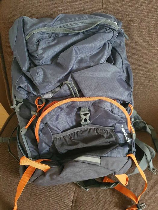Rucsac drumetie DLX Twinpeak 45, Gri - impecabil