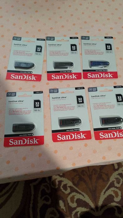6 бр. флаш памет карта 32гб.