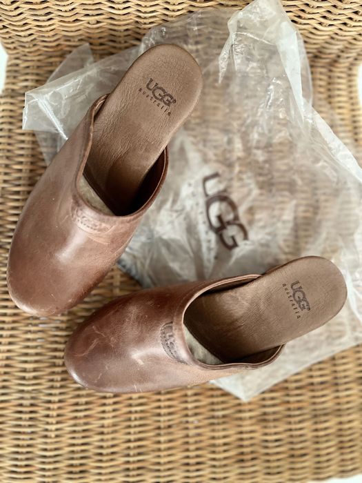 UGG / сабо / kафяво, ест. кожа