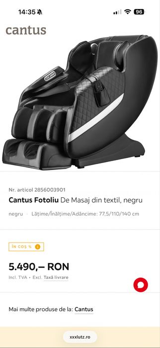 Fotoliu de masaj**SUPER PREȚ**