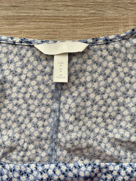 Camasa cu guler patrat lejera H&M femei