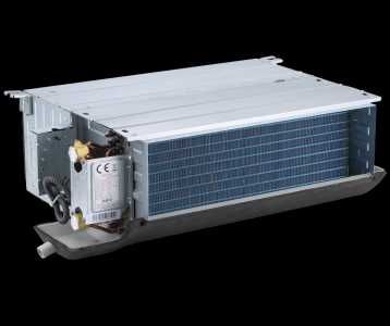 Двухтрубный канальный, трехрядный фанкойл MDV 50Па,  пульт в комплекте