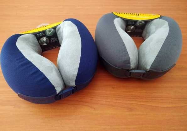 Комфортна възглавница за път Мемори пяна, пътуване, сън, кола, самолет