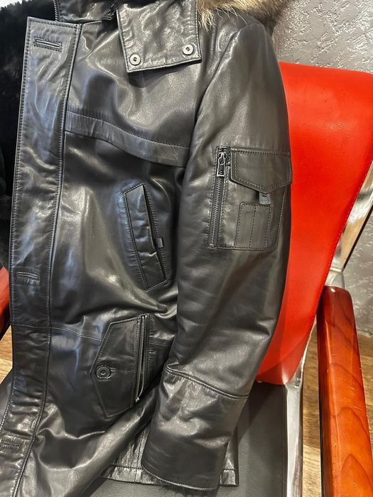 Дубленка кожанная