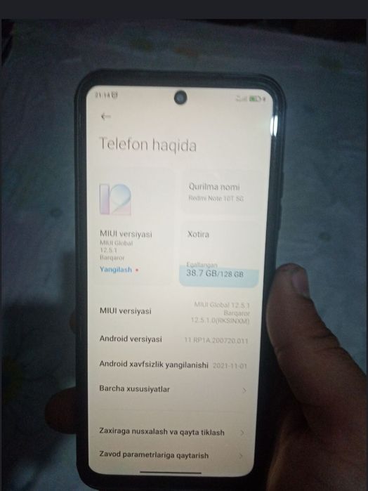 Redmi note 10t 5g