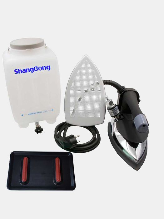 Промышленный бочковой утюг SHANGGONG, с подачей пара