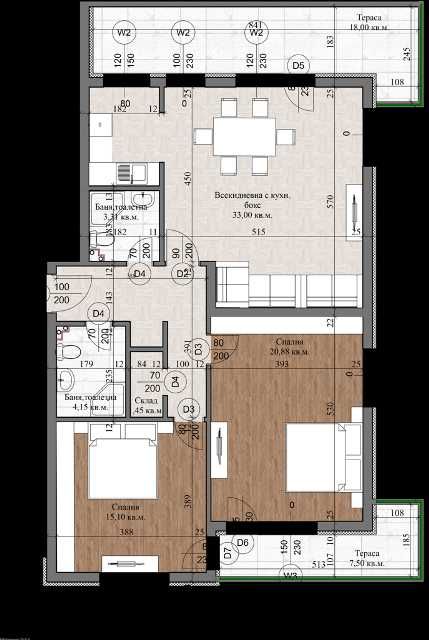 Продава се Тристаен апартамент в Велико Търново, Зона Б - 140 кв.м за 765 €/кв.м - Снимка #14