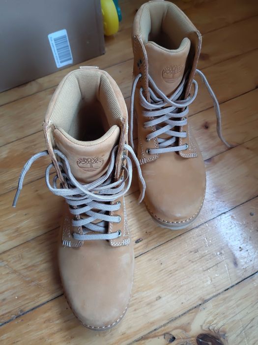 Timberland, дамски кожени боти. / 37.5 номерация.