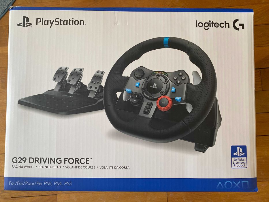 Logitech G29 Driving Force: волан + педали + скоростен лост | PC/PS4/PS5