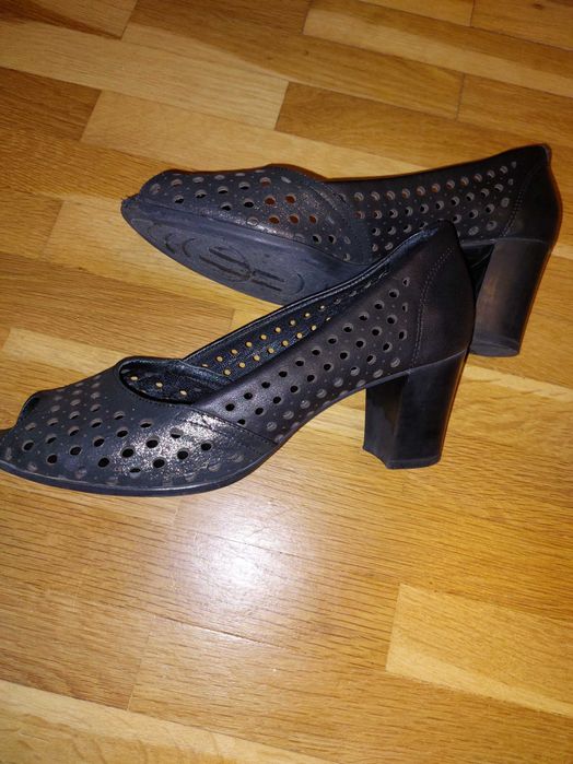 Черни летни елегантни обувки