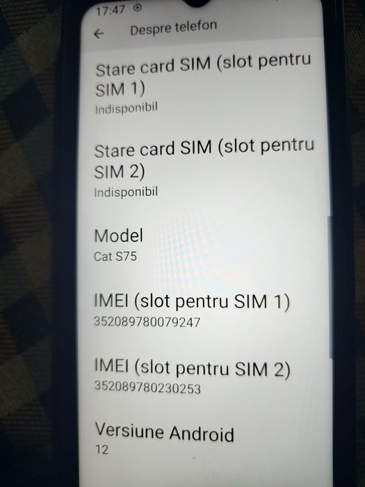 Telefon cat S75 utilizat