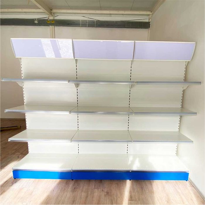 Торговые металлические стеллажи и витрины, Savdo metall tokchalari