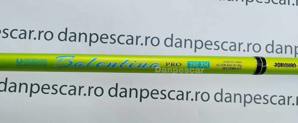 Lanseta Feeder ROBINHAN BOLENTINO PRO 3,90metri 180gr cu 3 Varfuri