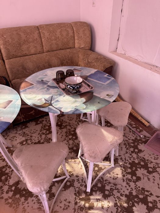 16 stol stul komplekt 1 2 marta ishlatilgan yengi