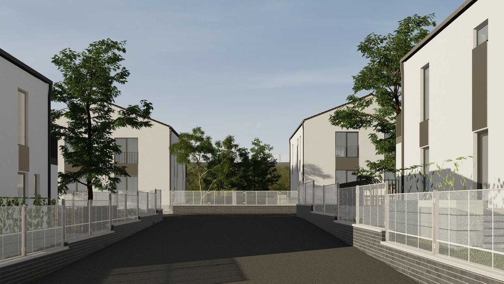 Lot de teren 600 mp de vanzare cu utilitati si autorizatie de constructie duplex in Cristesti