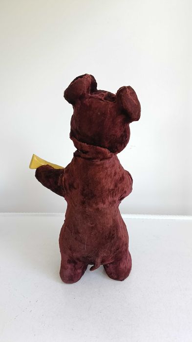 СССР, стара играчка, мече с балалайка.