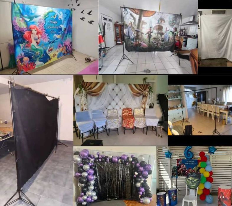 Правоъгълна метална  рамка за декорация, арка , стойка за балони 2х2 м