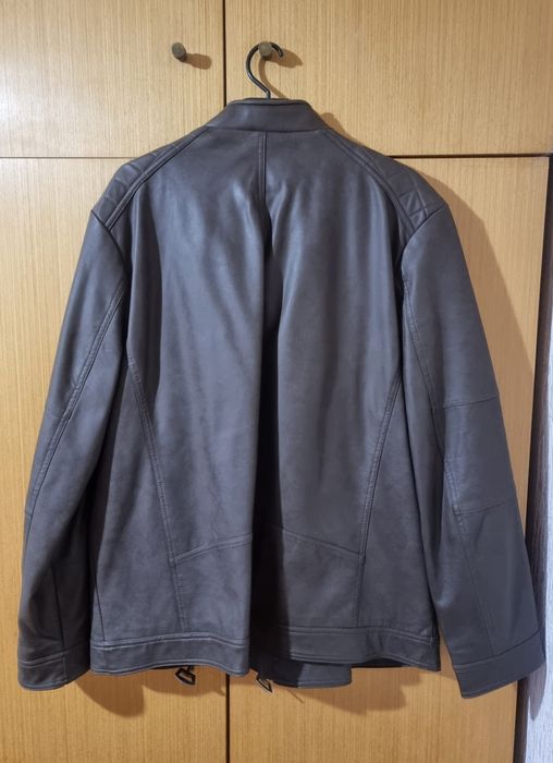 Мъжко пролетно-есенно яке, изкуствена кожа, размер: XХXL