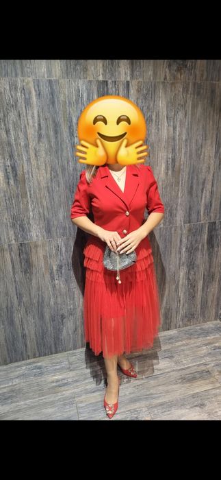 Красное костюм- платье