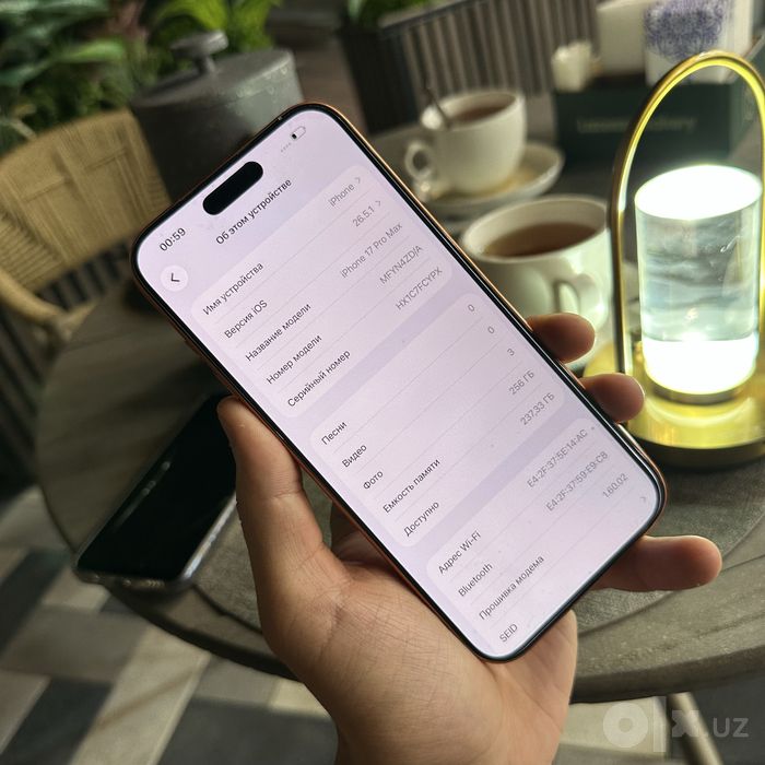 Iphone 17 Pro Max Orinch  256Gb 100% Holati yaxwi